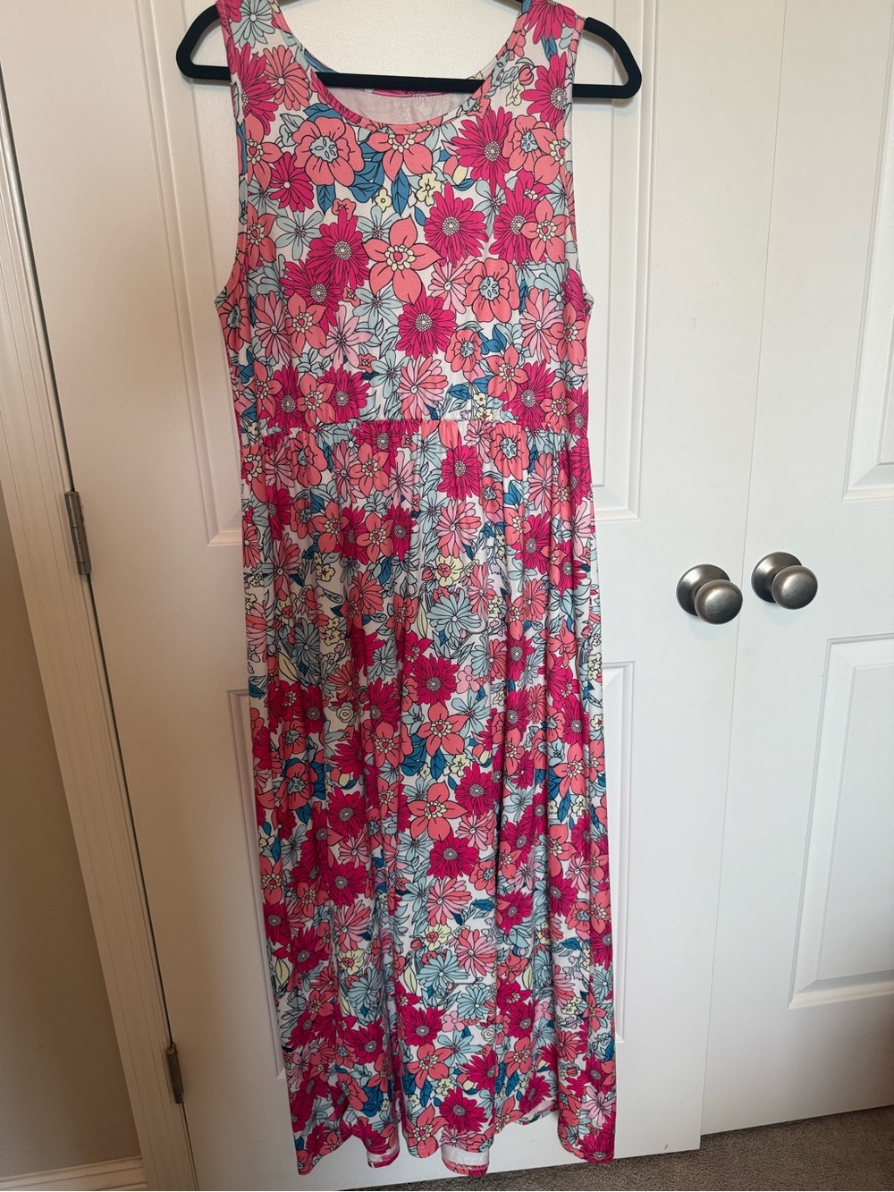 Women's Floral Maxi Dress/ Multi Color